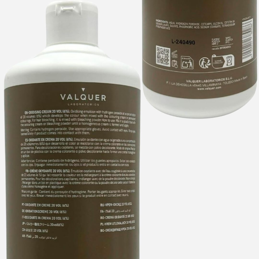 CREMA OXIDANTE 20 VOL 6% - 1 Litro - Imagen 2