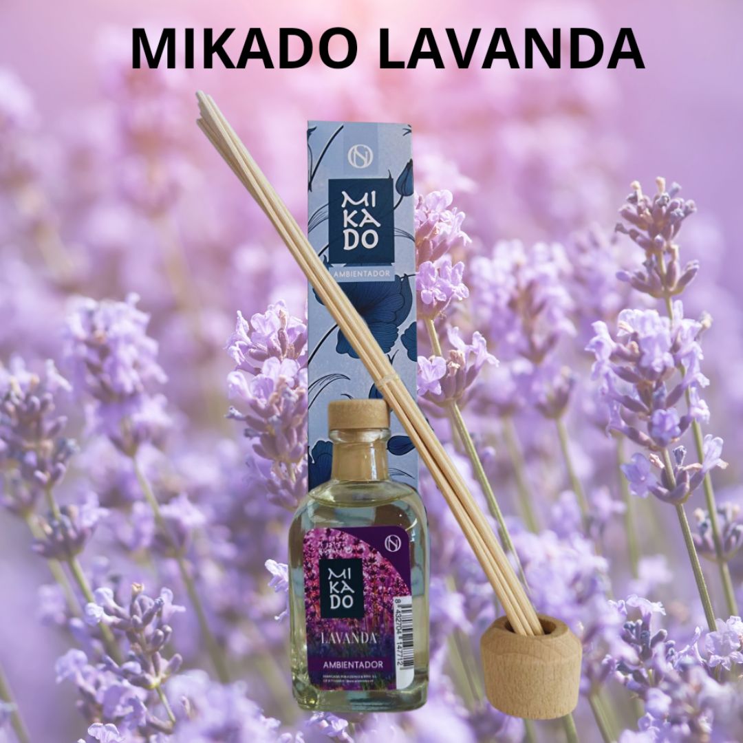 Ambientador Mikado Lavanda con varillas aromáticas