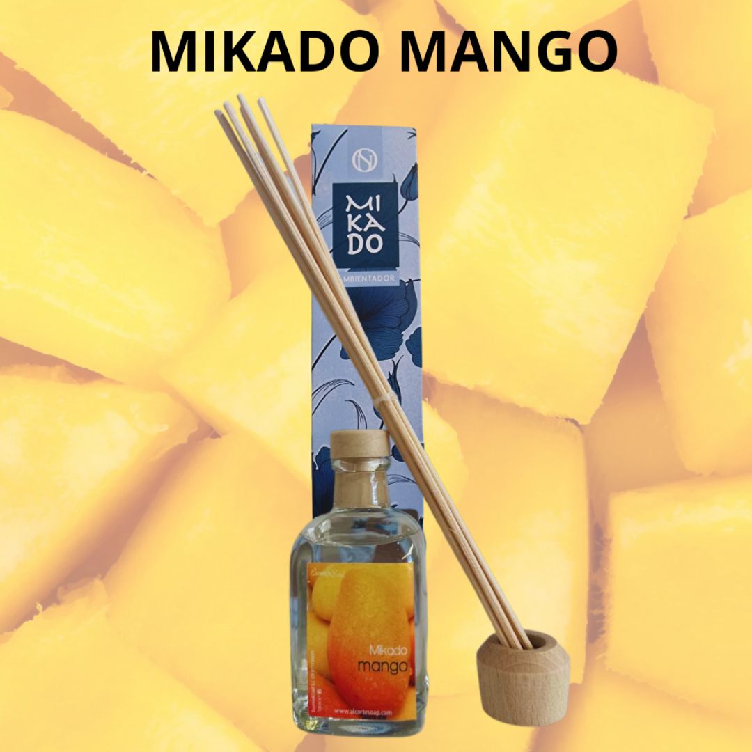 Ambientador Mikado Mango con varillas aromáticas