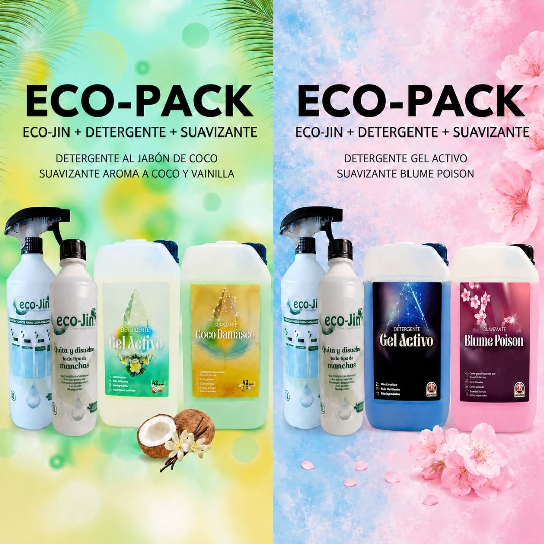 ECO-PACK eco-Jin + DETERGENTE + SUAVIZANTE