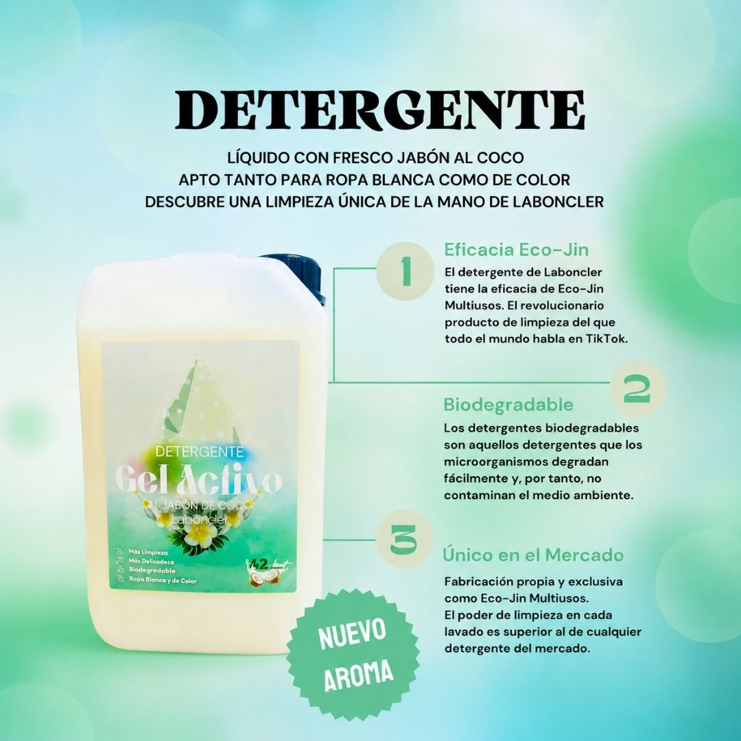 ECO-PACK DETERGENTE + SUAVIZANTE + ECO-JIN 1L CON DIFUSOR - Imagen 2
