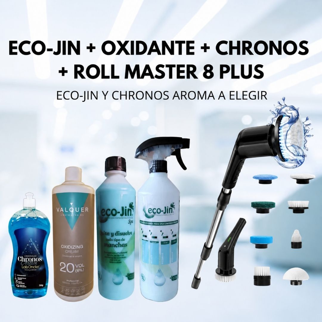 SET CEPILLO ELÉCTRICO+ECO-JIN CON DIFUSOR (A ELEGIR)+LAVAVAJILLAS CHRONOS (A ELEGIR)+CREMA OXIDANTE