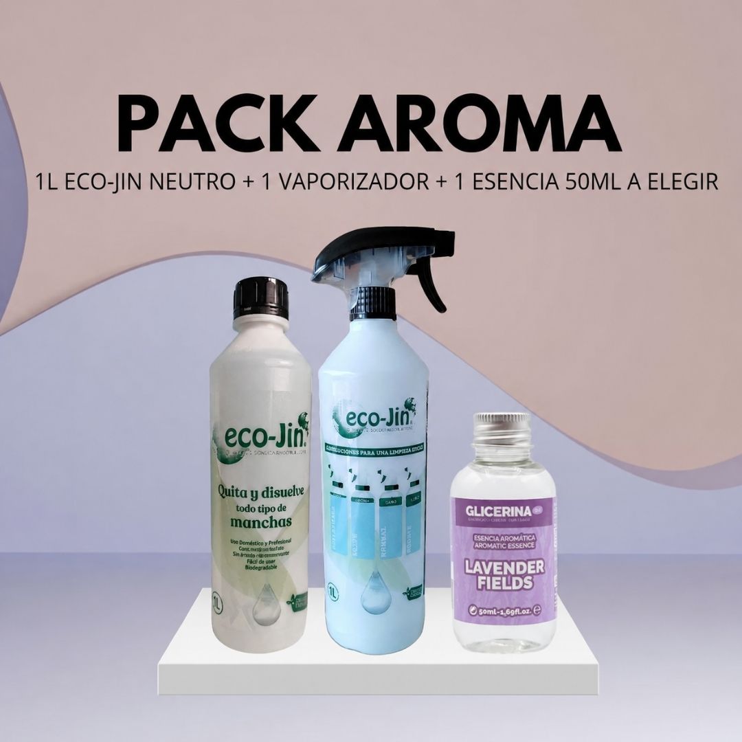PACK AROMA (EJ NEUTRO 1L+DIFUSOR+ESENCIA AROMATICA A ELEGIR)