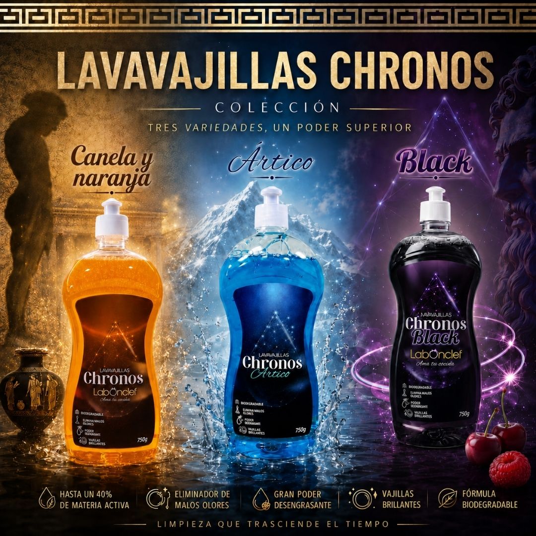 LAVAVAJILLAS, MANUAL, CHRONOS poder desengrasante