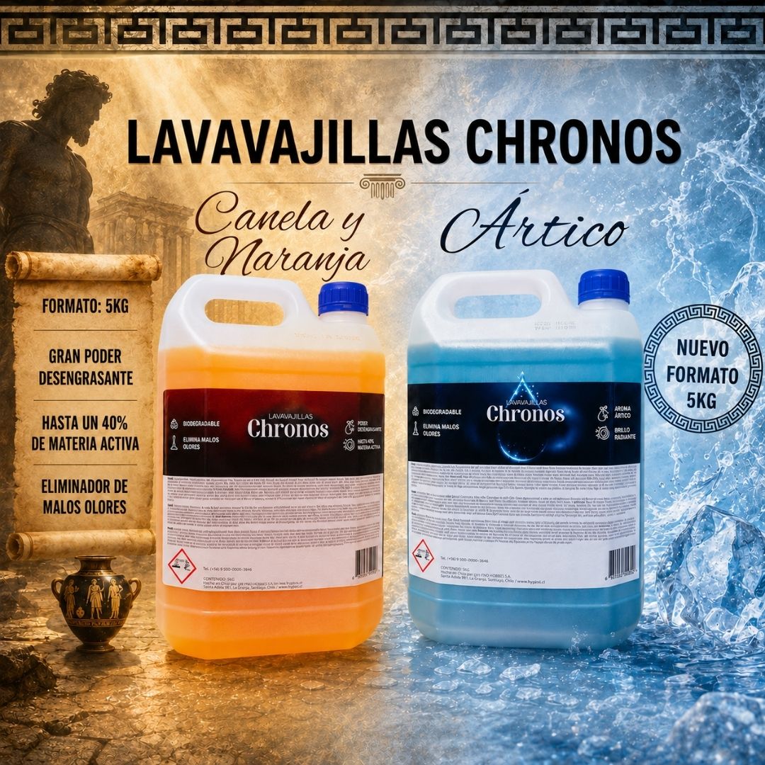 LAVAVAJILLAS CHRONOS BIDON 5 KG aroma a limpio con la máxima limpieza desengrasante
