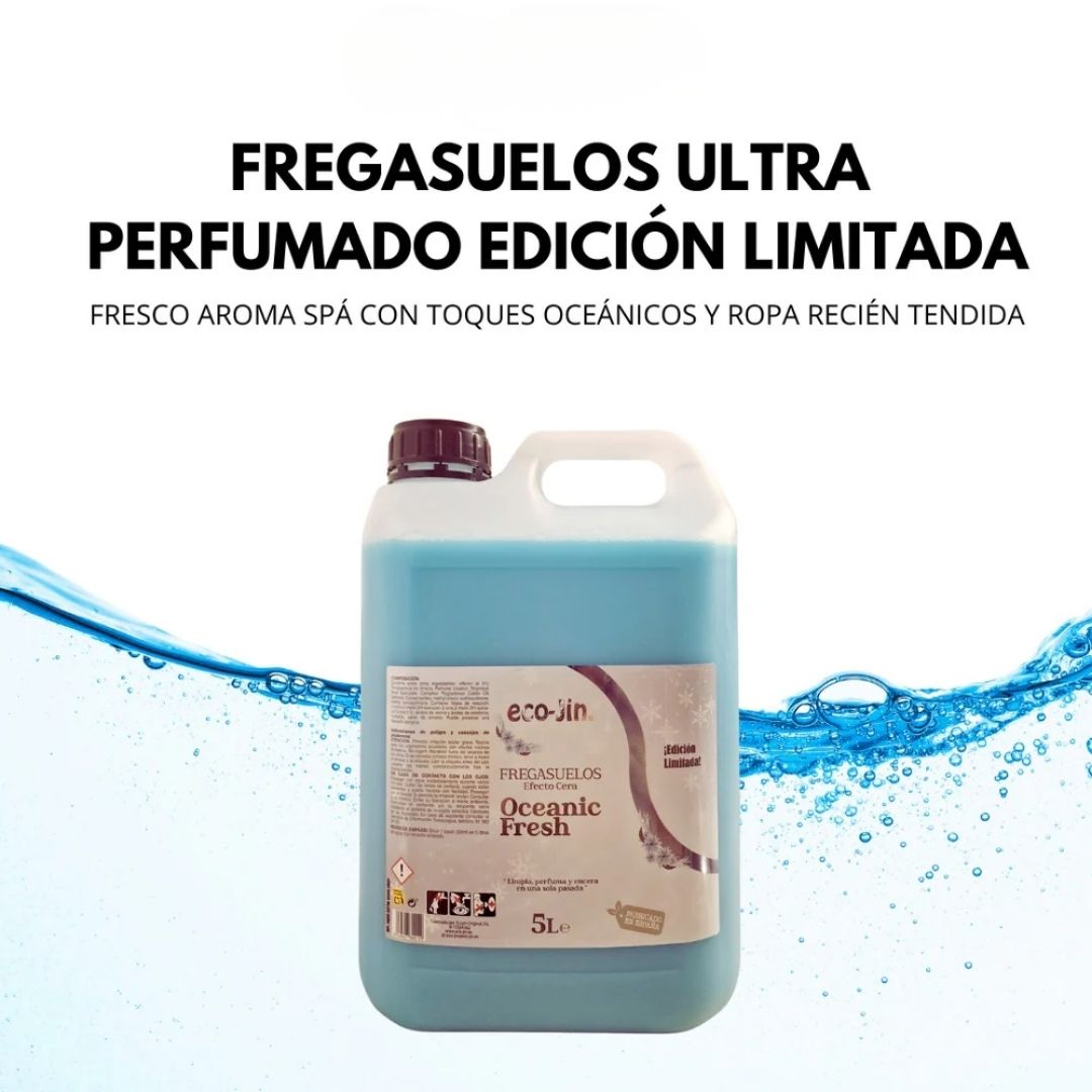 EDICIÓN LIMITADA: FREGASUELOS ULTRAPERFUMADO AROMA SPA CON TOQUES OCEÁNICOS Y ROPA RECIÉN TENDIDA