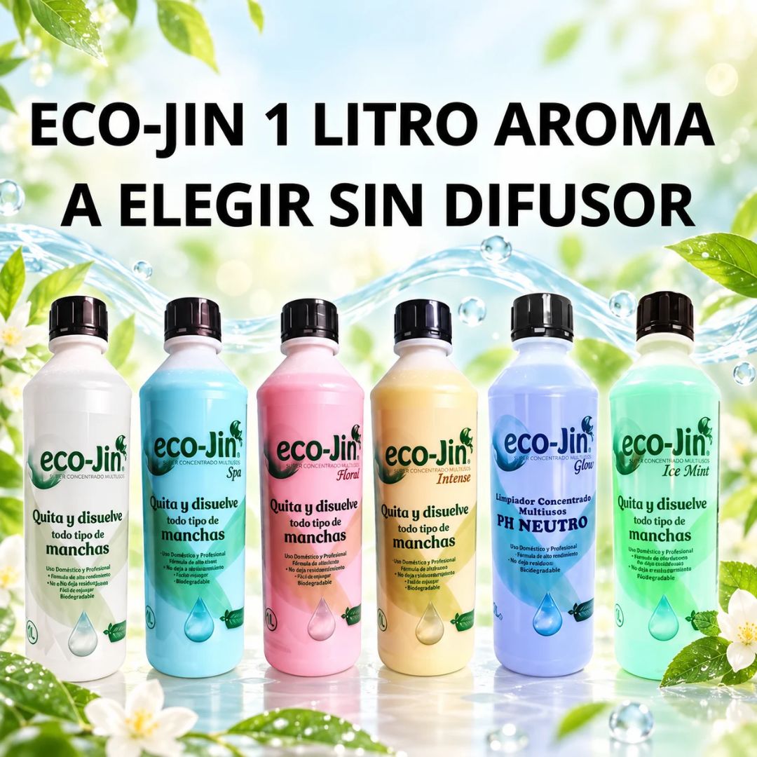 Eco-Jin 1 litro limpiador concentrado en varios aromas