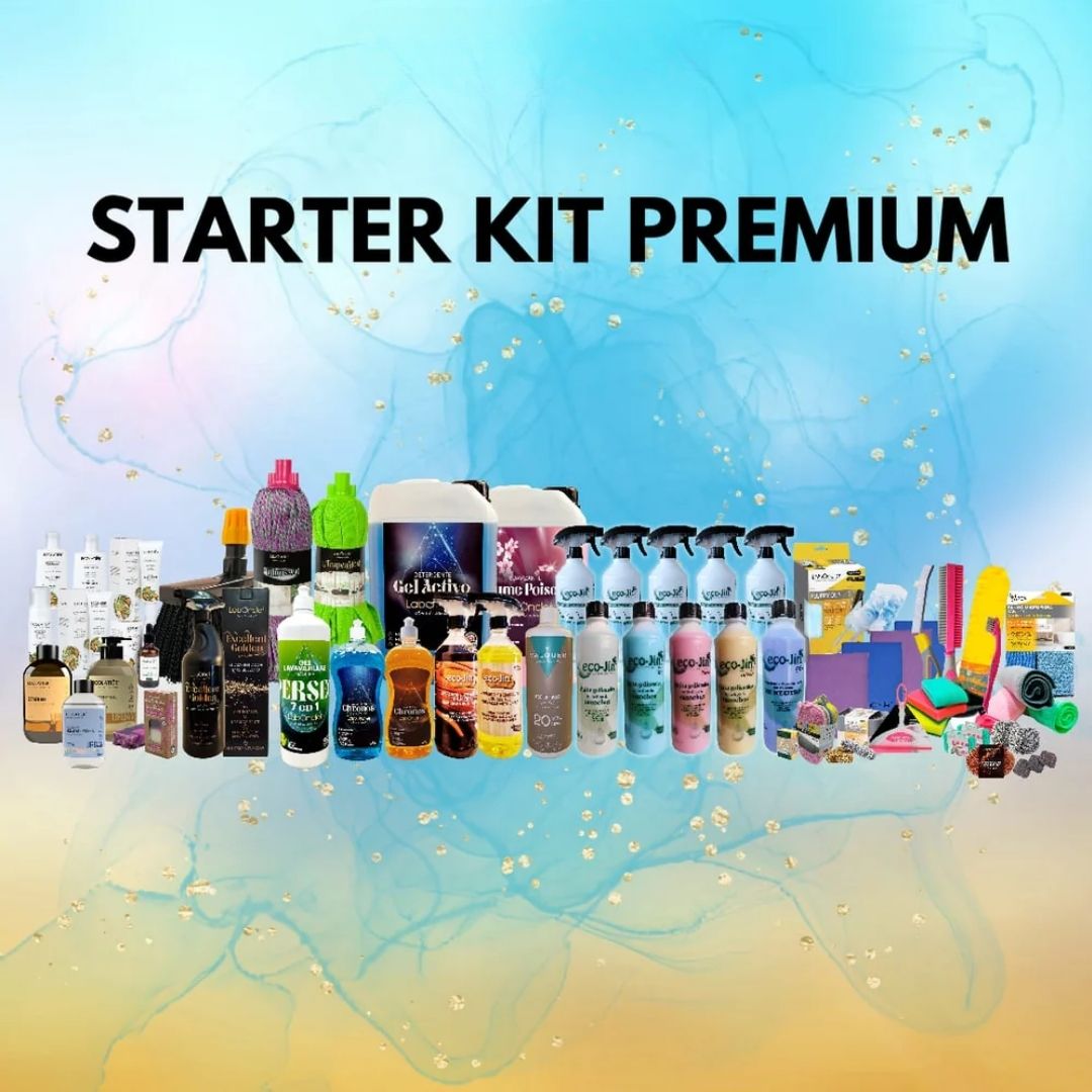Starter Kit Premium de LabOncler con productos profesionales de limpieza, ambientación y accesorios.
