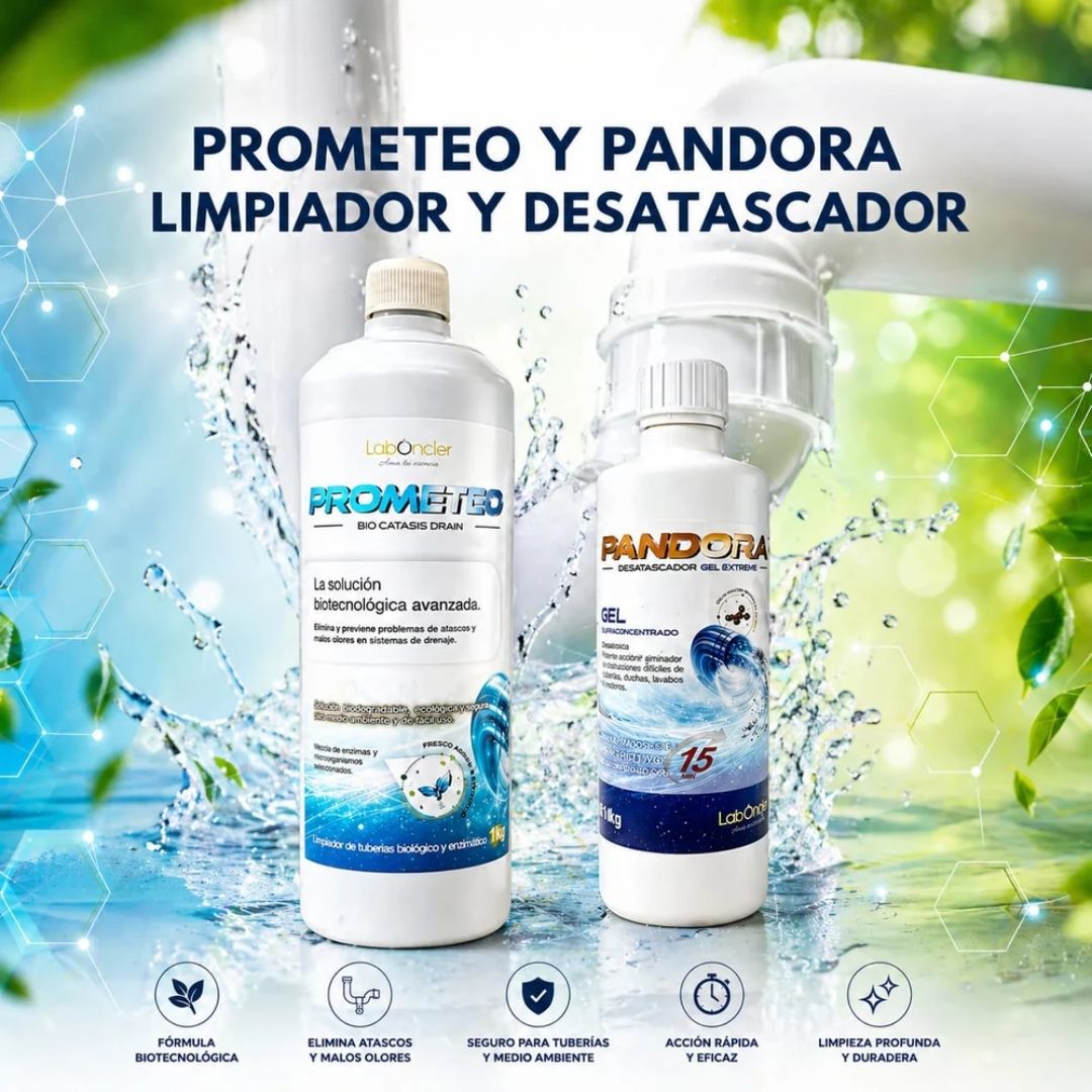 prometeo y pandora limpia y desatasca las cañerías